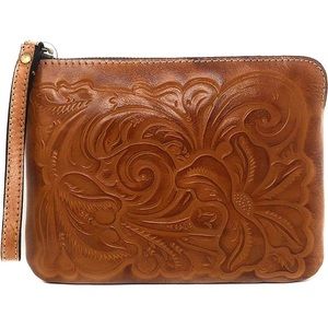 Brown Patricia Nash wristlet